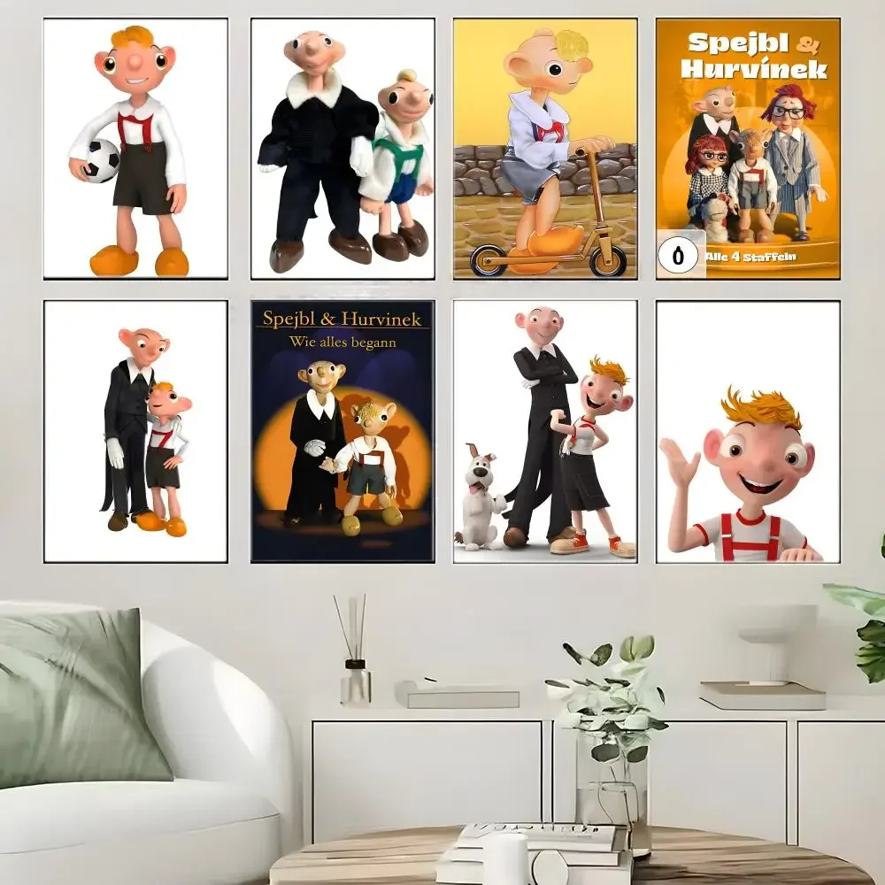 Cartoon S-SpejblS And HurvinekS Poster Crease Free Waterproof Durable All Space Wall Decor