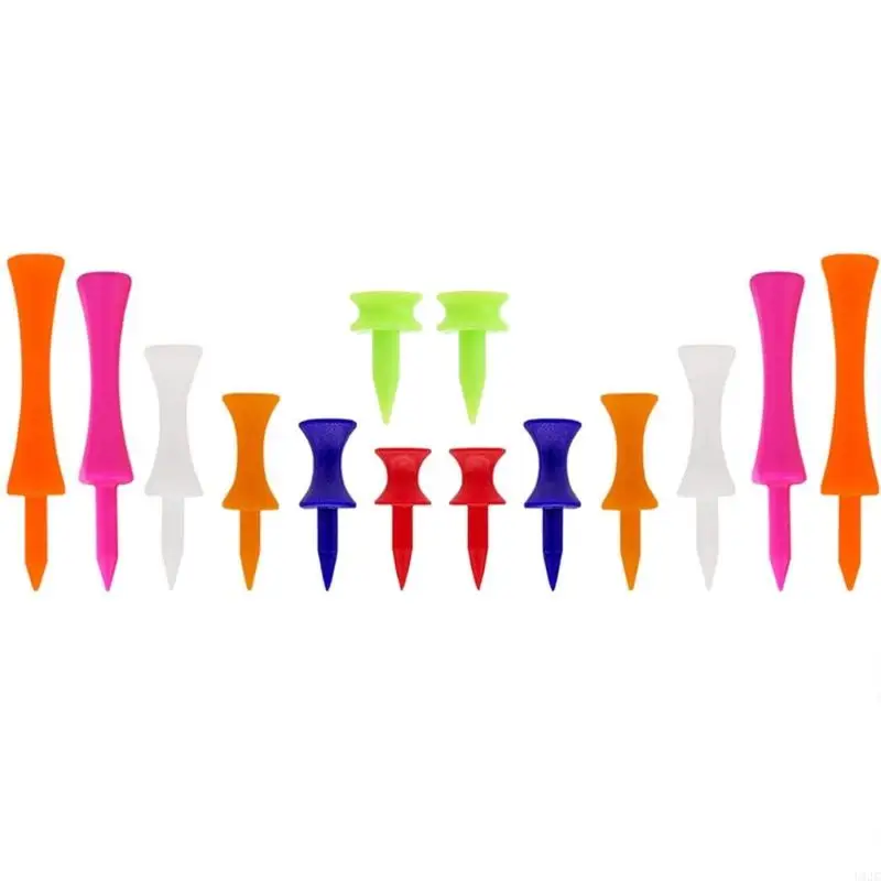 

U1JC 70Pcs Professional Height Control Castles Tees Golf Unbreakables Step Down Tees