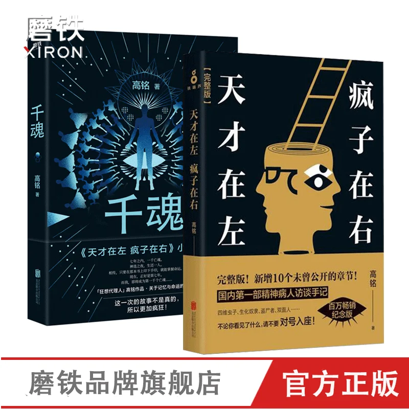 Tian Cai Zai Zuo Feng Zi Zai You+Qian Hun 2pcs/set by Gao Ming Chinese Mystery and Suspense Novel Psychology Readings