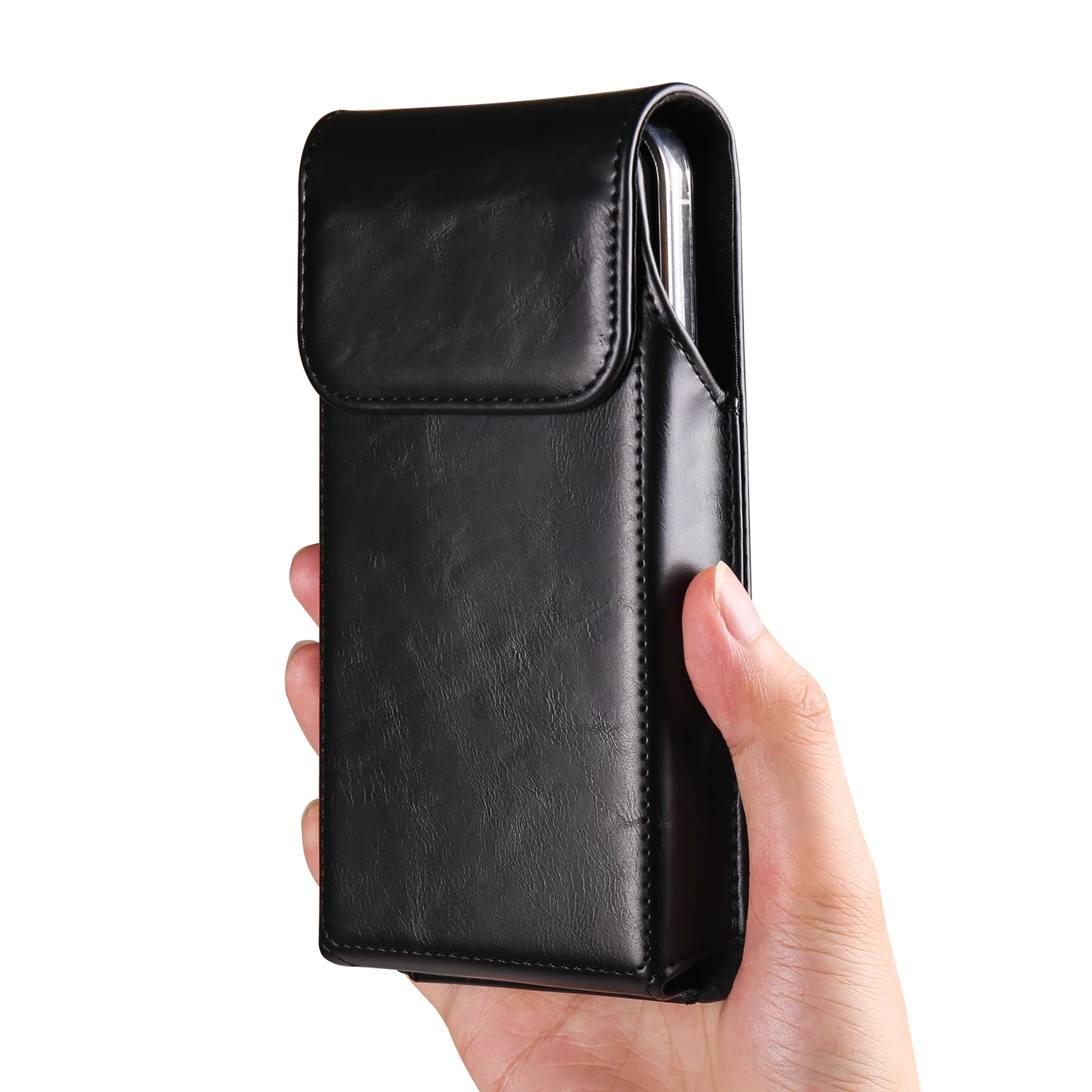 Kuh Leder Gürtel Clip Telefon Tasche Männer Taille Beutel Für Samsung Galaxy S24 Ultra S23 S22 S21 plus S20 FE Hinweis 20 Handy Fall Holster – Detail 14