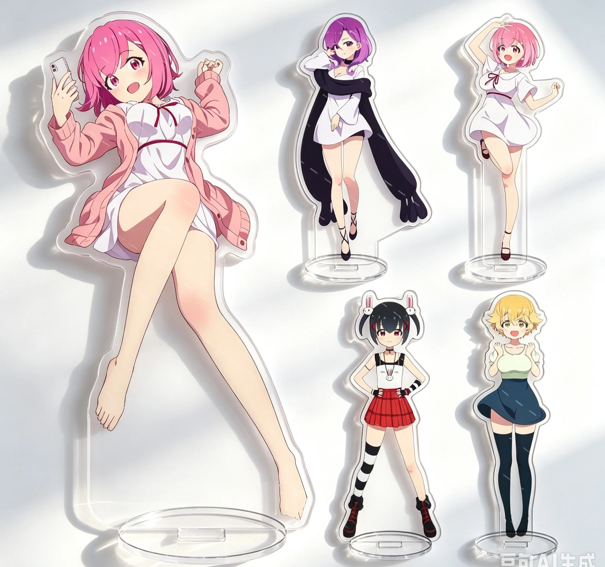 15cm Anime FX Fighter Kurumi-chan Acrylic Standing Sign Board Animation Peripheral Cartoon Character Fans Gifts Keychains