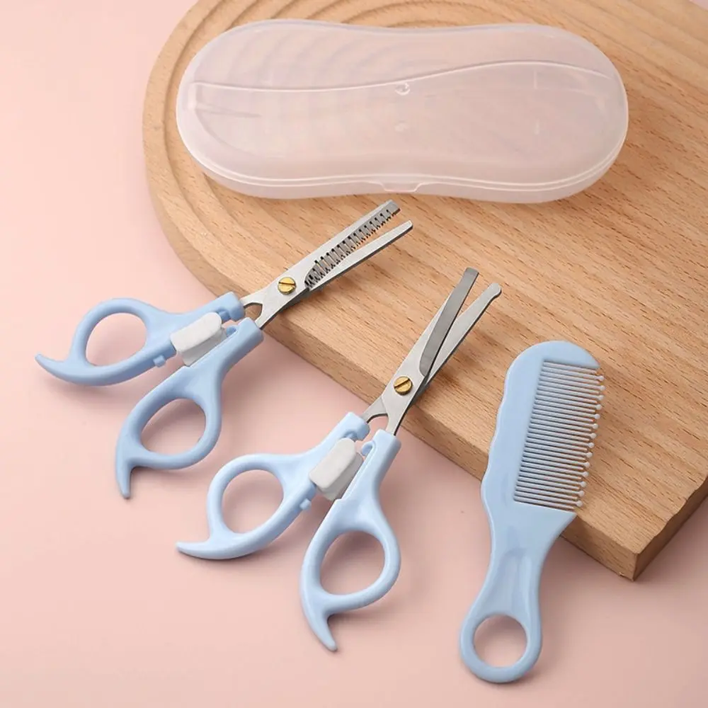 3 قطعة مجموعة مقص حلاقة آمنة لتصفيف الشعر من الفولاذ المقاوم للصدأ مجموعة أدوات تصفيف الشعر وتقليم الشعر #5