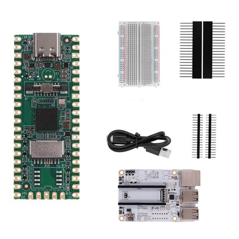

RISC-V Milk-V Duo Development Board Kit+USB HUB Expansion Board CV1800B For Iot Enthusiasts DIY Gamers Linux Computer Parts