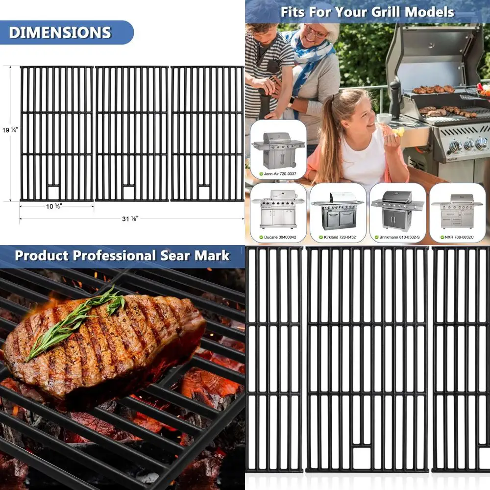 

Jenn Air 720-0337 & Compatible Grill Parts: Ducane, Kirkland, Brinkmann Cooking Grates