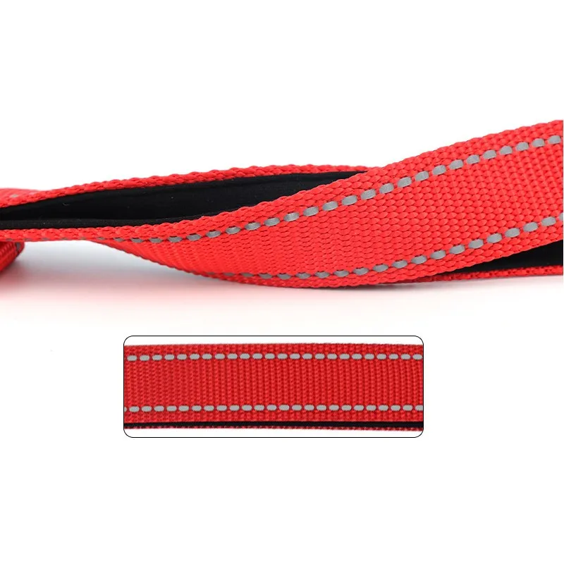 Dog Leash Short Dogs Leash 30 Cm Reflective Leashes for Dog Walking Ropes Comfortable Handle Dogs Chain Leashes Pet Accessories