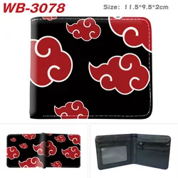 17 types Anime Men Wallet Kakashi Sasuke Uchiha Cool Pu Short Coin Purse Cartoon Print Card Holder Casual Money Clip Bag