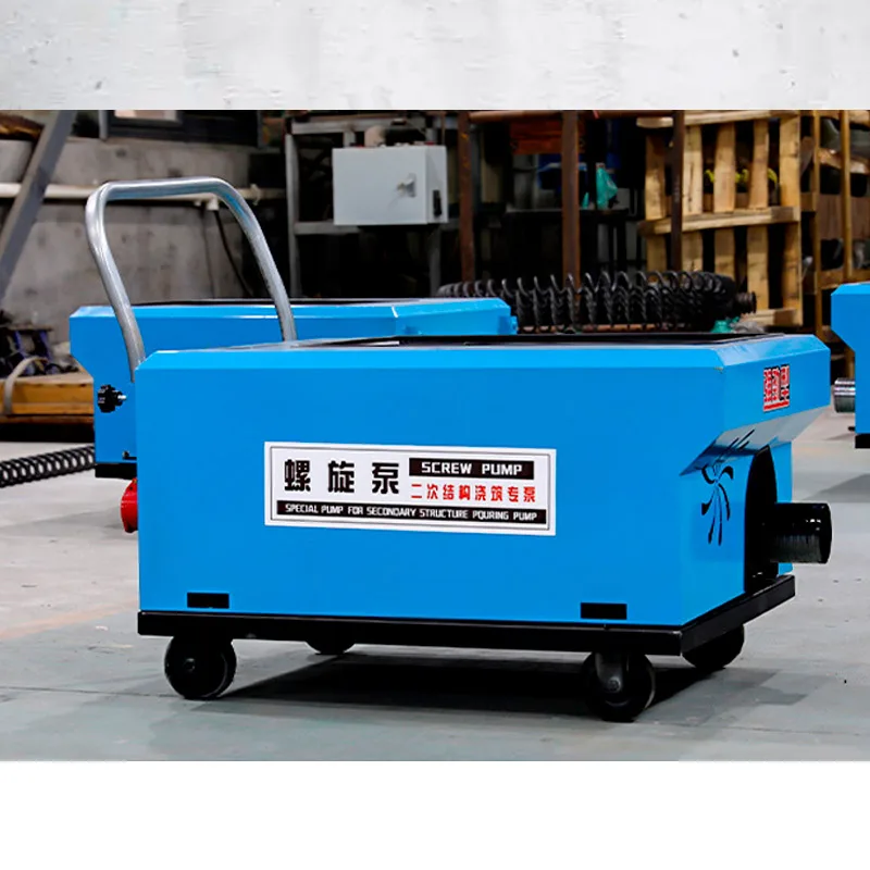 Picture 4: Small Spiral Concrete Pump Secondary Structure Concrete Pump Small Ground Pump Spiral Feeder Pouring