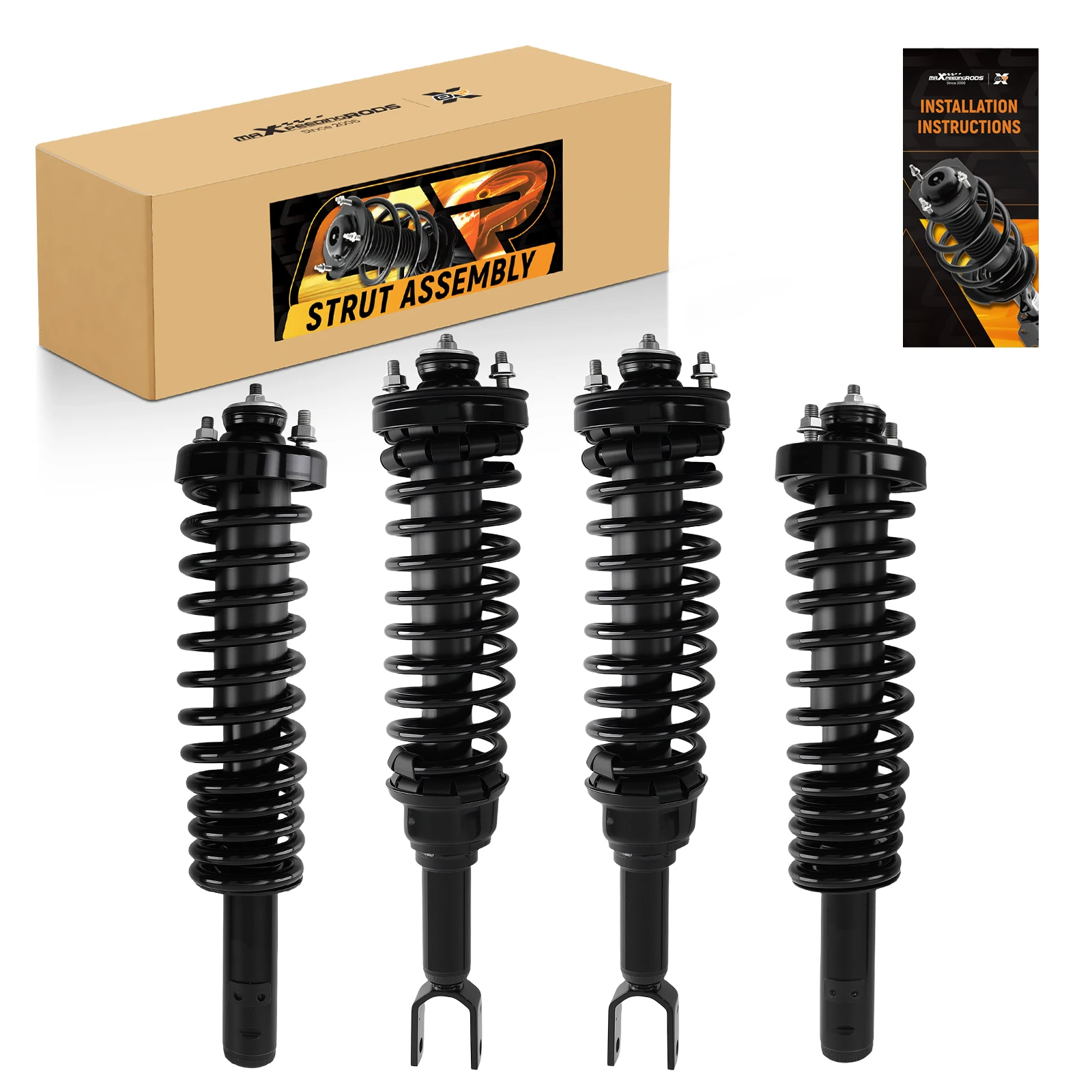 

MaXpeedingrods OE 4PCS Front & Rear Complete Strut & Coil Spring Assemblies for Honda Civic 1996-2000 for Acura EL 1997 - 2000