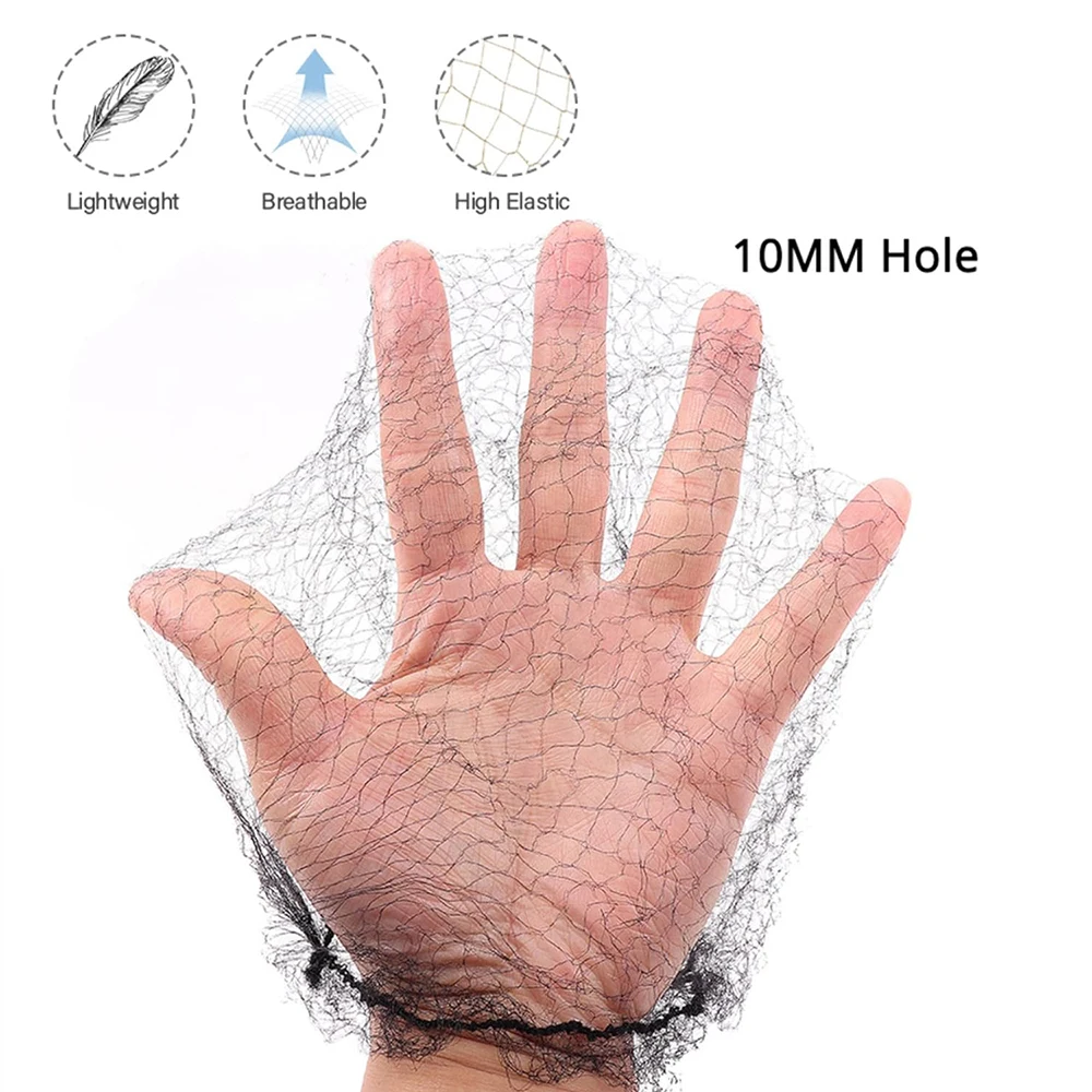 20 piezas de red para el cabello de nailon duradera para moño, herramienta de peinado, negro, Beige, marrón, 5Mm, red para el cabello para pelucas, redes para el cabello de malla