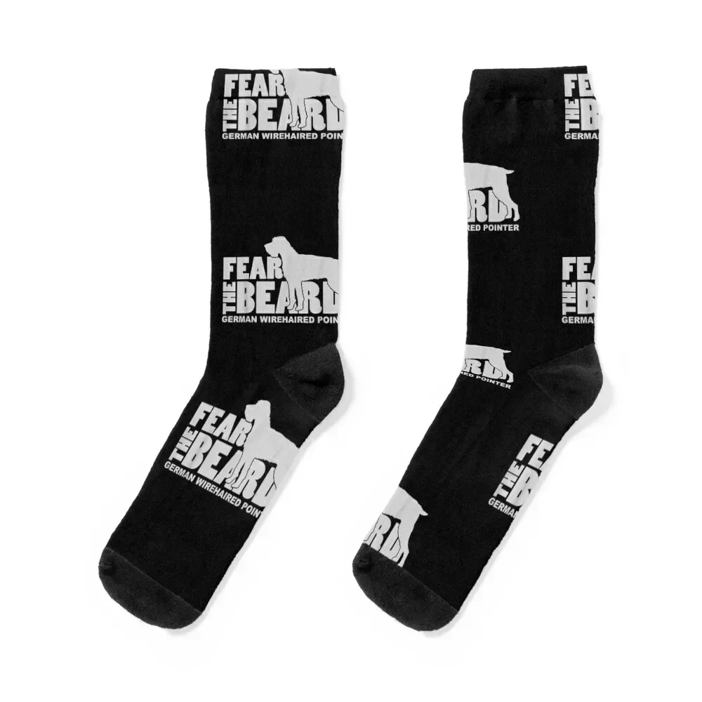 

Funny German wirehaired pointer Dog Socks cartoon cotton hiphop shoes Male Socks Women's
