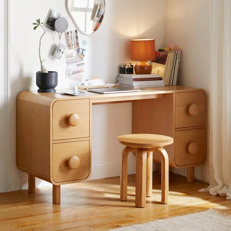 Nordic desk children's log color primary school students bedroom boys and girls household writing desk