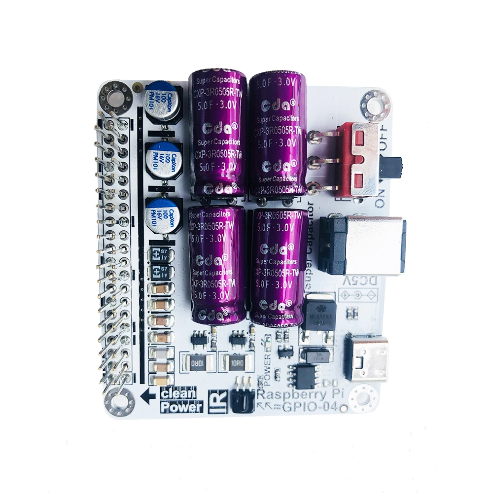 Nvarcher Power Filter Module Super Capacitor  Board Moode Volumio For Raspberry HIFI Expansion Moudle