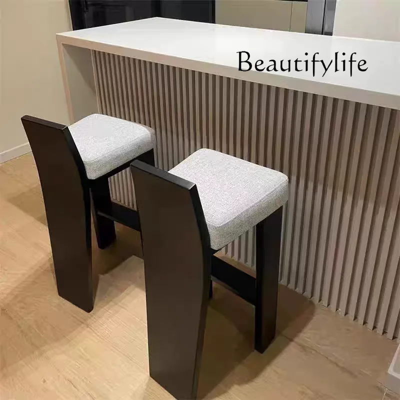 

X Wooden Legs Minimalist Bar Stools Nordic Unique Sturdy Kitchen Bar Stools Modern White Designer Sedie Da Pranzo Home Furniture