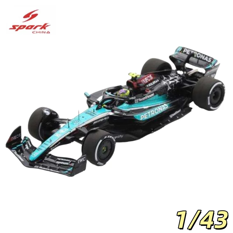 

Spark 1/43 W15 Гамитон Сингапур Гран-при 2024, литая под давлением модель автомобиля из сплава, игрушка для мальчиков, коллекционное украшение для взрослых.