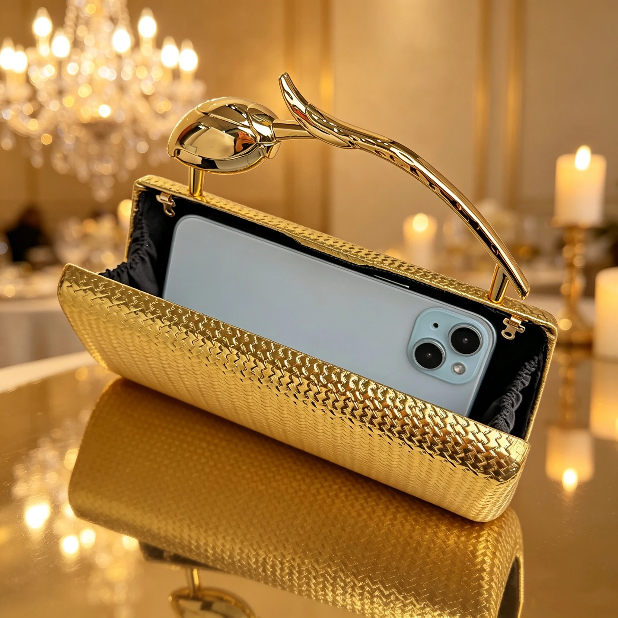 Tas malam wanita klasik baru b - Women Bags Gold ulasan dan harga