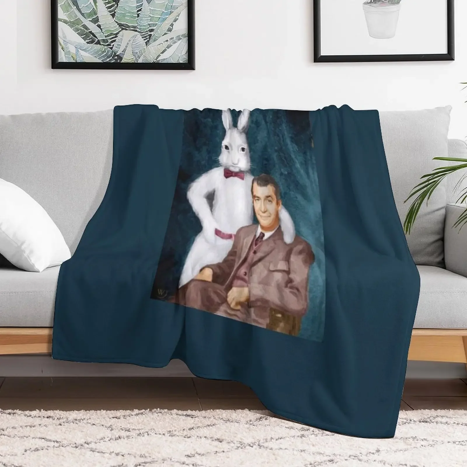 Harvey-Colorized Throw Blanket Fuzzy Plush Throw Blanket for Sofa Chair