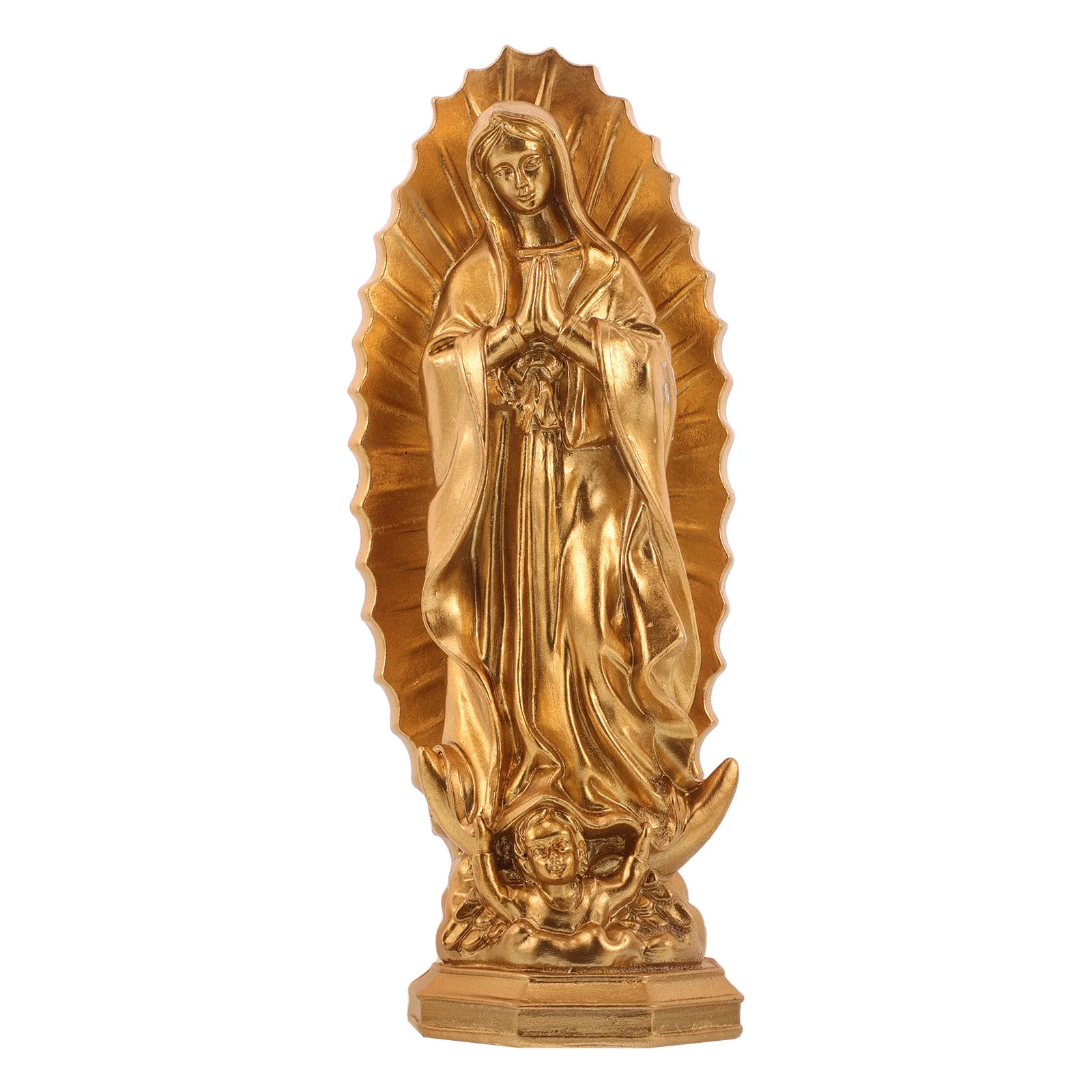 

Blessed Mother Resin Statue Indoor Outdoor Decor 10 Inch Mary Sculpture for Home Church Garden Spiritual Gift