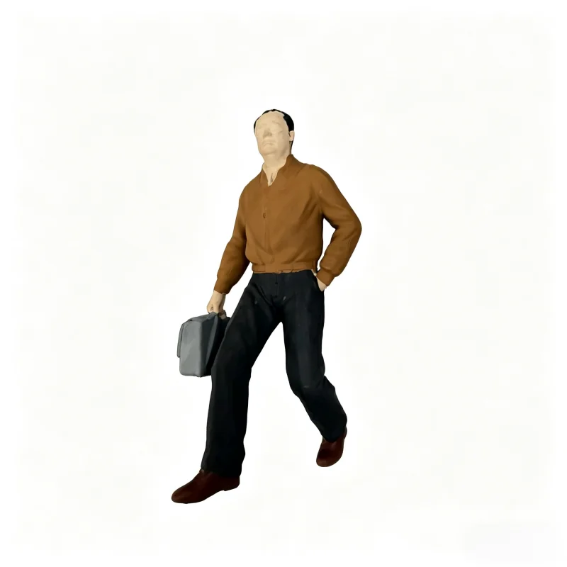 

Миниатюрная фигурка офисного работника 1:25, 3D-печатная модель для макетов песочниц, декора миниатюрных ландшафтных сцен и моделирования.