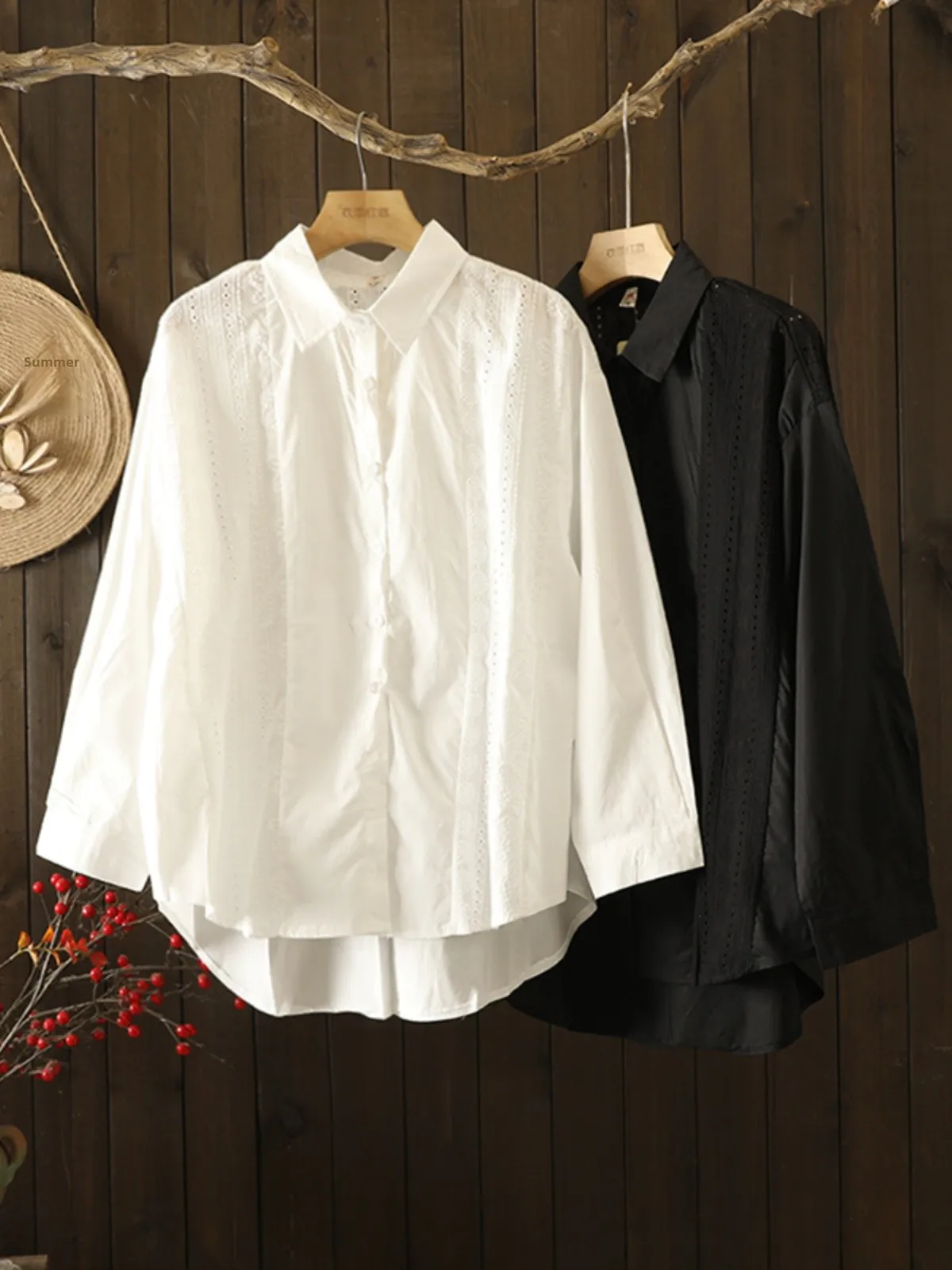 

Художественное кружево, длинный све айрт, большой размер, женский повседневный однотонный воротник, асимметричный, осенняя мода