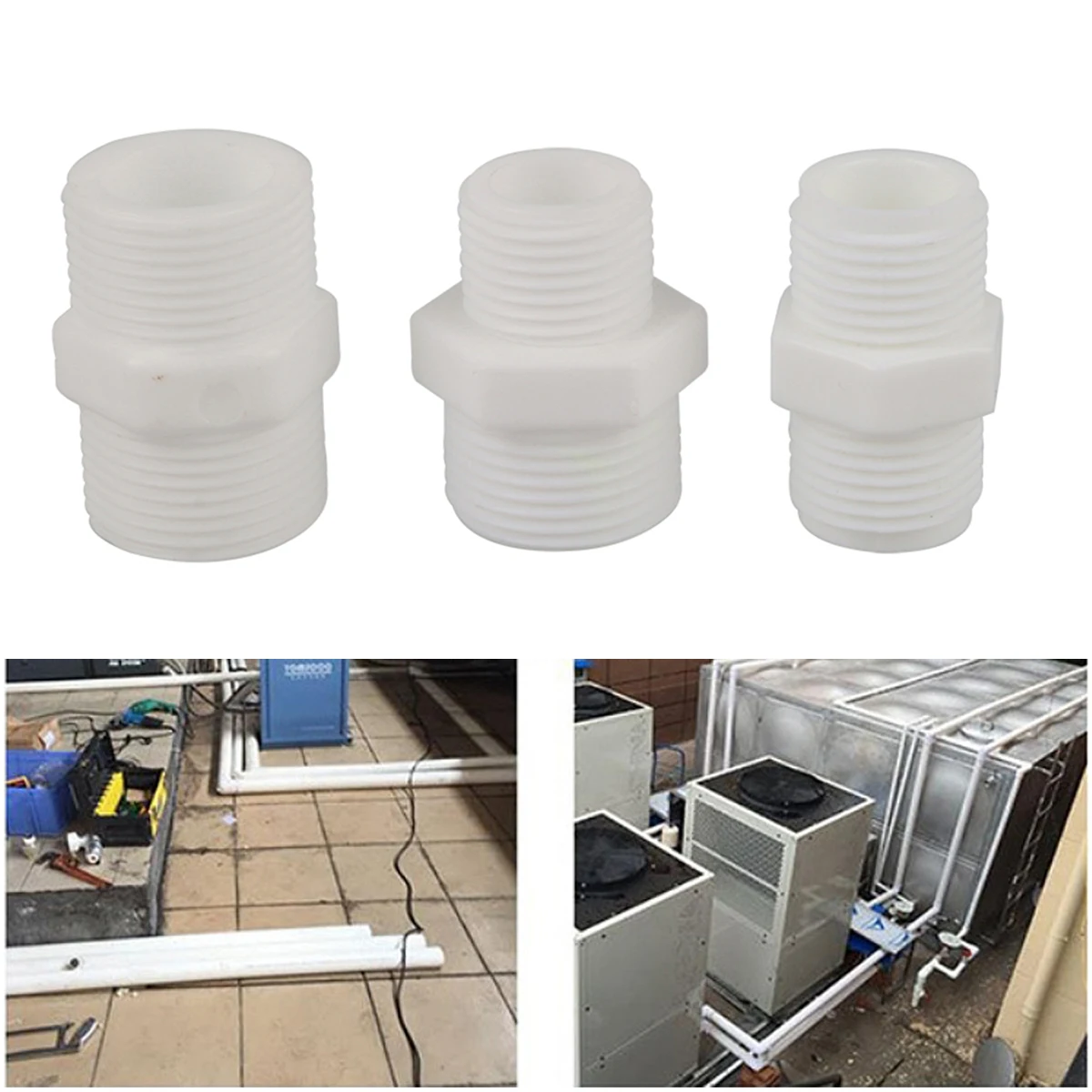 

Двойная наружная резьба, быстроразъемные соединения 1/2" 3/4" 1/2" до 3/4" POM водопроводные фитинги с двойной наружной резьбой белого цвета 1/5 шт.