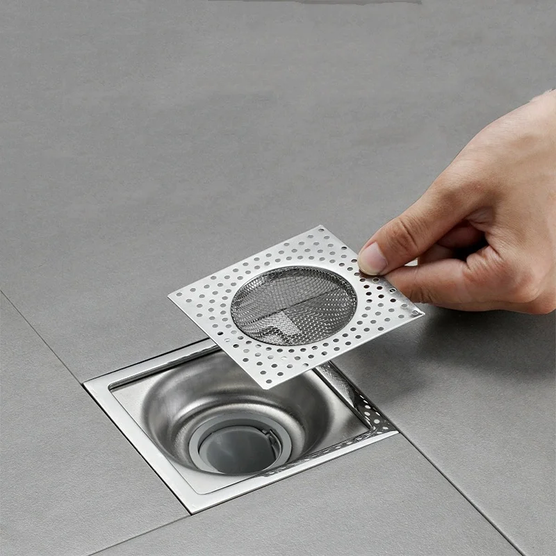

2025 New Stainless Steel Bathtub Shower Drain Hole Filter Trap Metal Wire Sink Strainer Kitchen Accessories