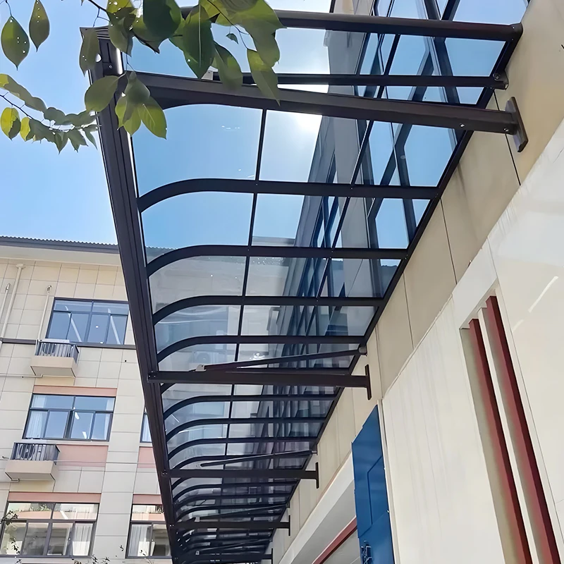 

Outdoor Aluminum Pergola with Waterproof Fixed Roof Carport for Car Parking and Garden Shed Pavilion Product