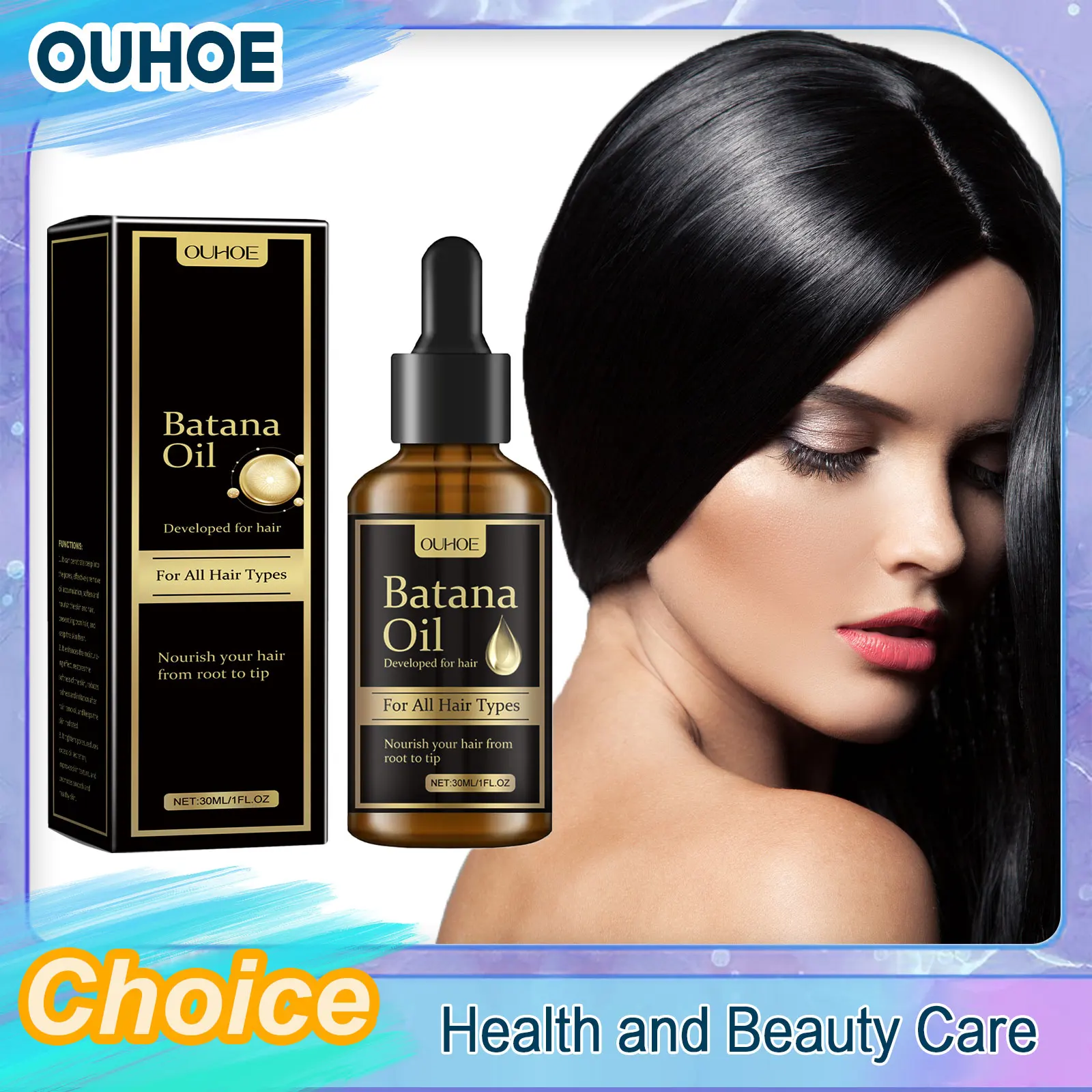 Nourishing Batana Oil Reducing Loss Dryness Anti Frizz Repairing Damage Soothing Scalp Smoothing Strengthen Hair Growth Essence