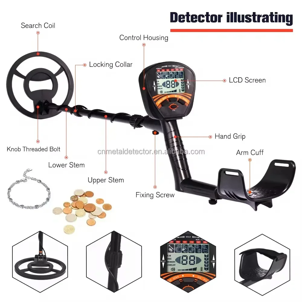 YYHC- MD-810 Gold Metal Detector for Treasure Hunting Professional Industrial Gold Detector