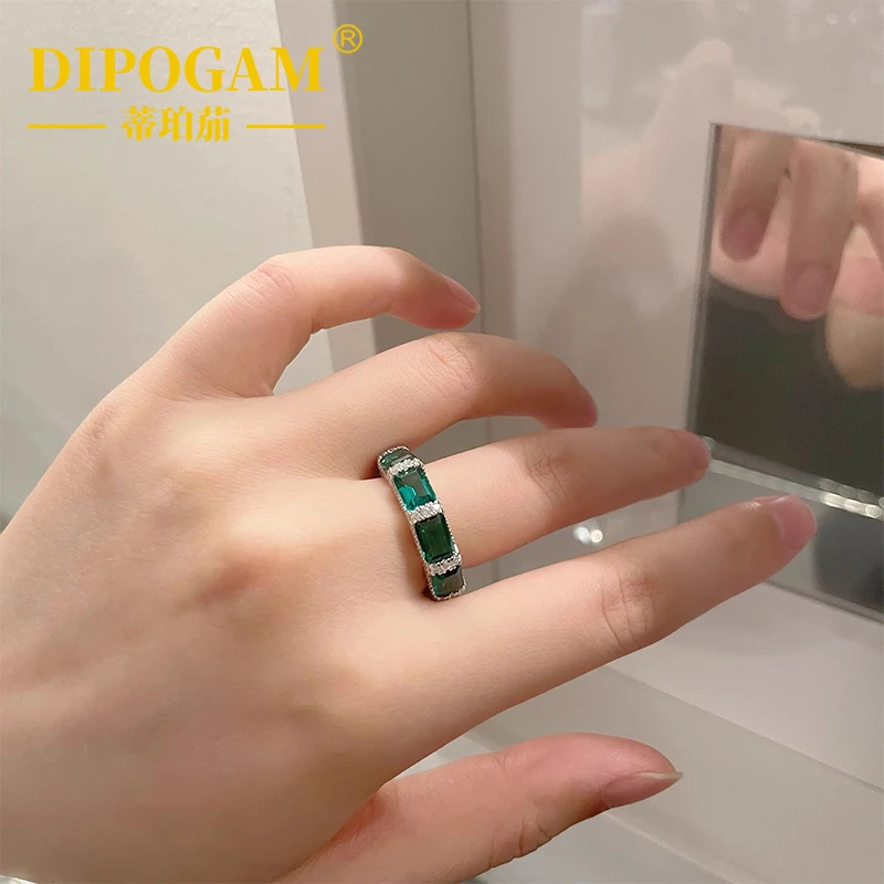 

PT950 инкрустированное платиновым бриллиантом с муассанитом, изумрудное кольцо с бриллиантом для мужчин и женщин, винтажное изумрудное высококачественное кольцо с бриллиантом