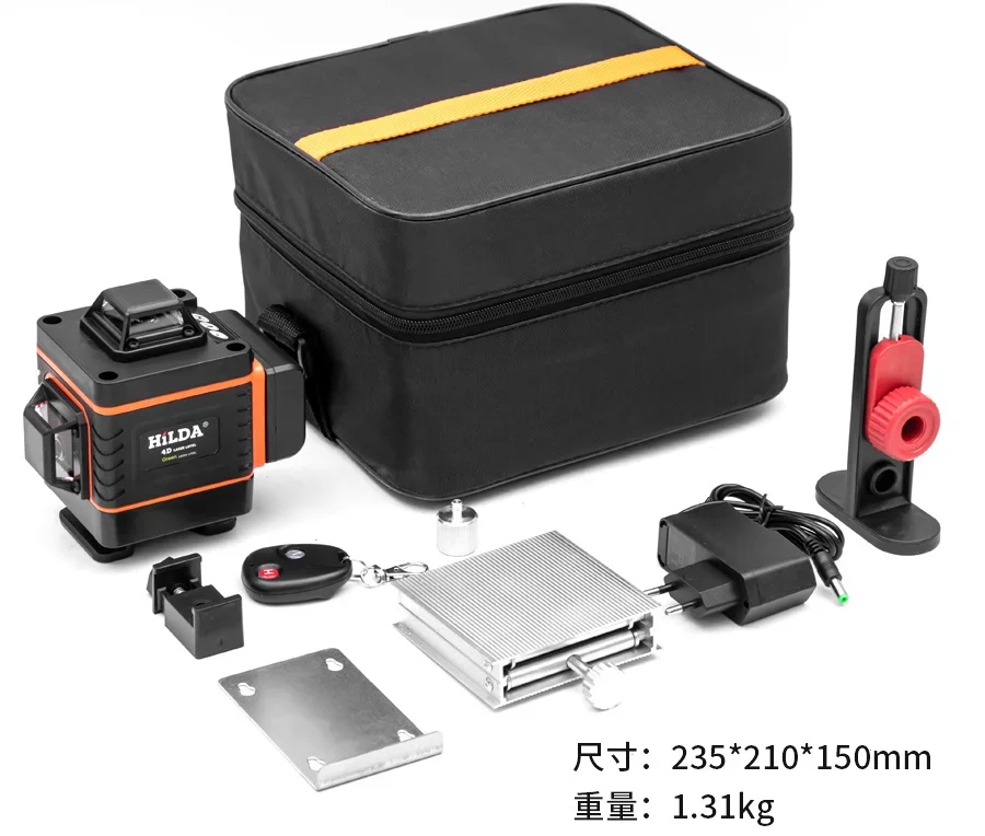 

l 16-линейный настенный и наземный уровень, универсальный настенный лазерный уровень 4D