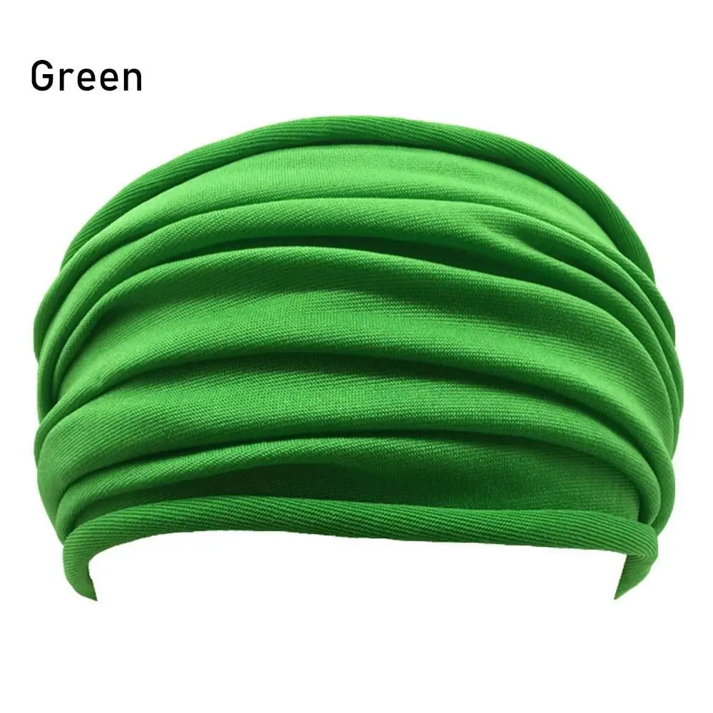 

Women Nonslip Elastic New Stretch Hair Band Turban Running Headwrap Fold Yoga Hairband Wide Sports Headband