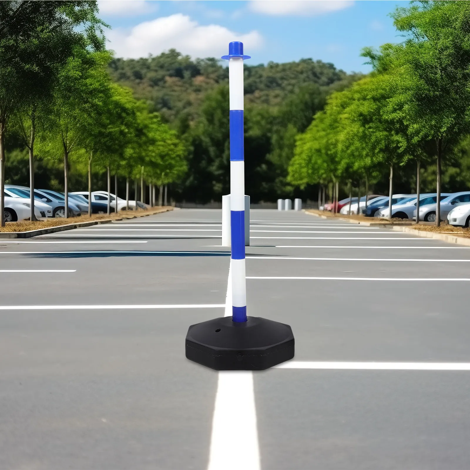 Water Refillable Warning Post Cone High Visibility Safety Barrier for Road Traffic Queue Barrier Parking Guide Traffic