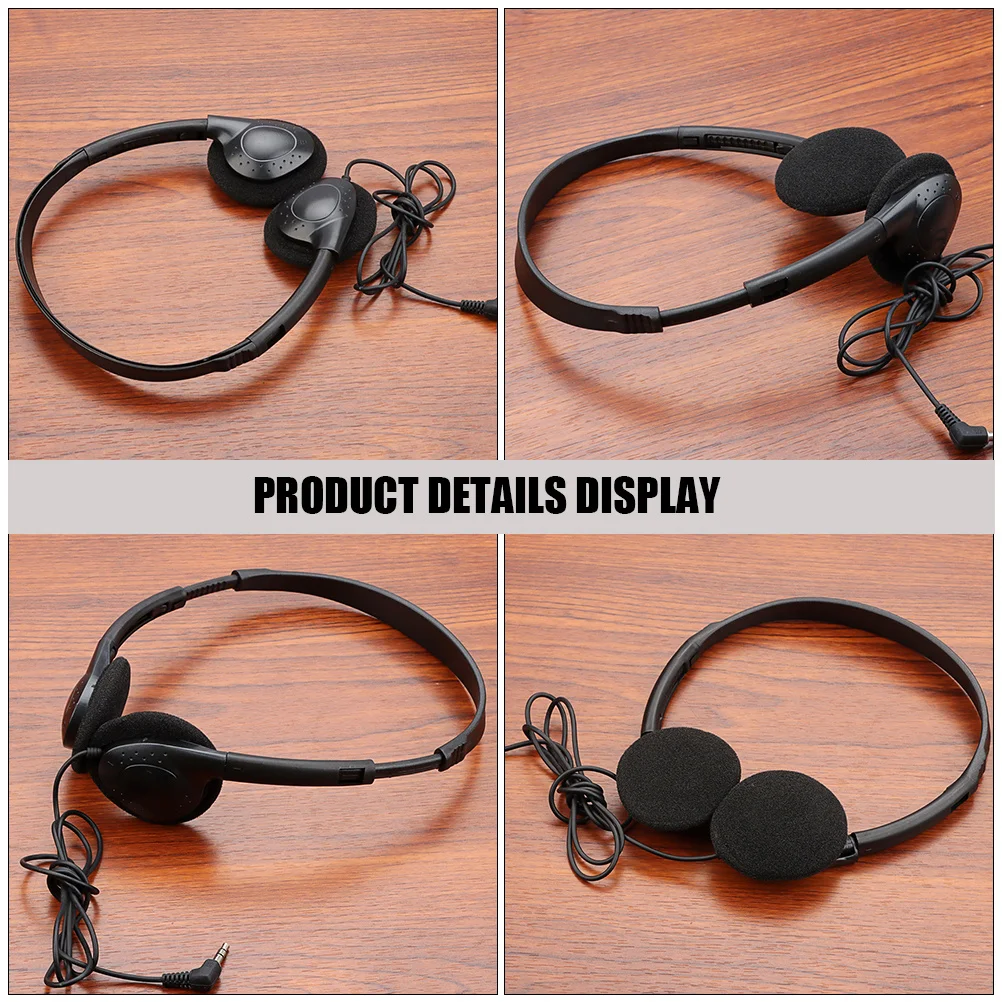 

Black Headphones Stereo Gaming Headset For Pc Computer Tablet Laptop Over Ear Wired High Sound Quality Low Power
