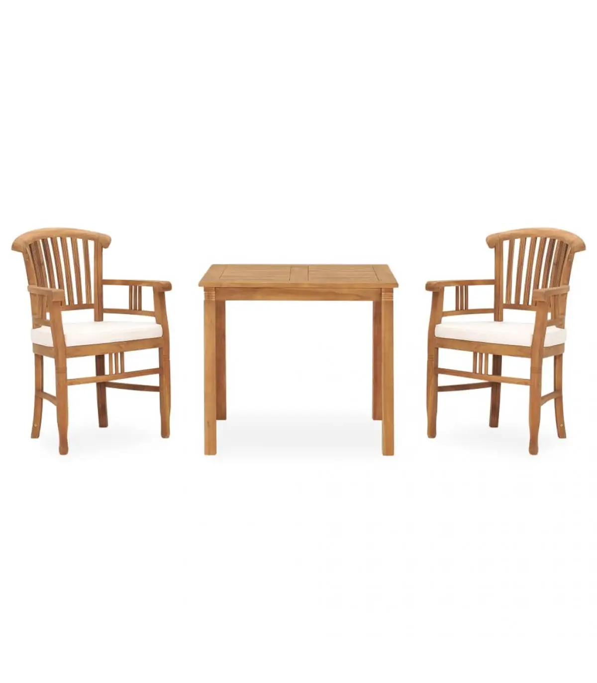 Garden sets garden dining Set 3 PCs and cushions solid wood teak