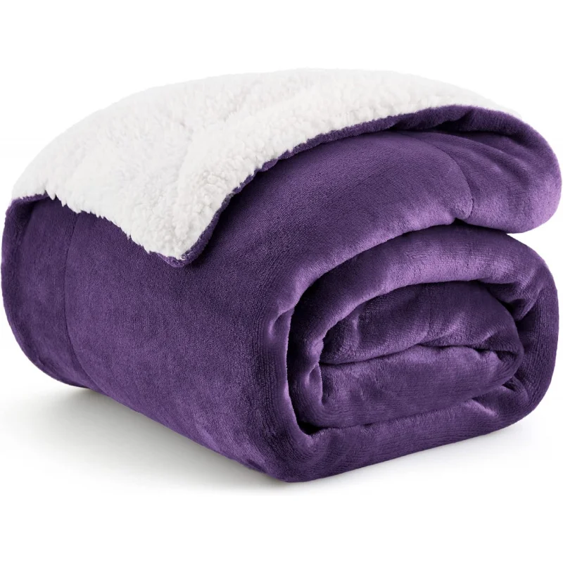 

Lamb plush blanket, double-sided plush bed blanket, ultra-fine fiber non fading plush blanket, suitable for beds and sofas