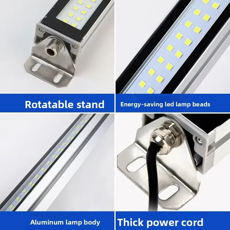 Industrial LED IP66 Explosion Proof Light Oil Waterproof Aluminum Alloy Work Lamp for Machine Tools AC 85-265V