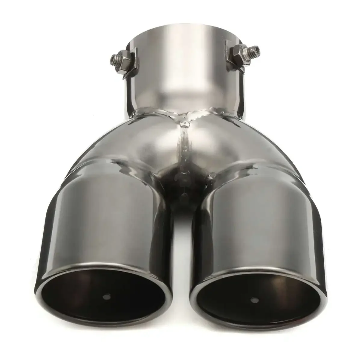 76mm 3inch Universal Car Exhaust Muffler Tip Round Stainless Steel Car Tail Rear Chrome Round Exhaust Pipe Tail Muffler