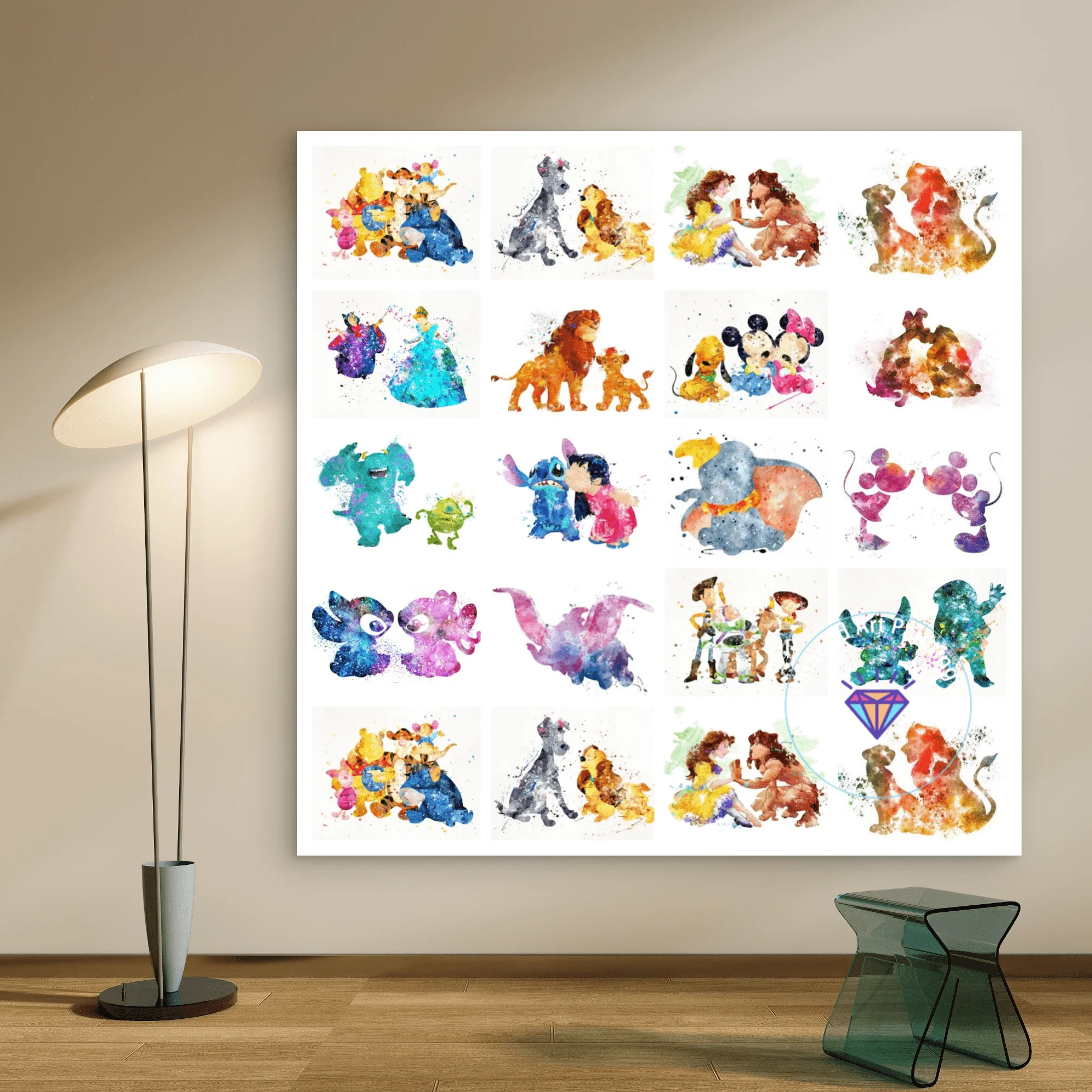 

Lilo and Stitch Mickey Mouse AB Diamond Painting Kit 5D DIY Lion King Diamond Embroidery Cross Handmade Art Gift Home Decoration