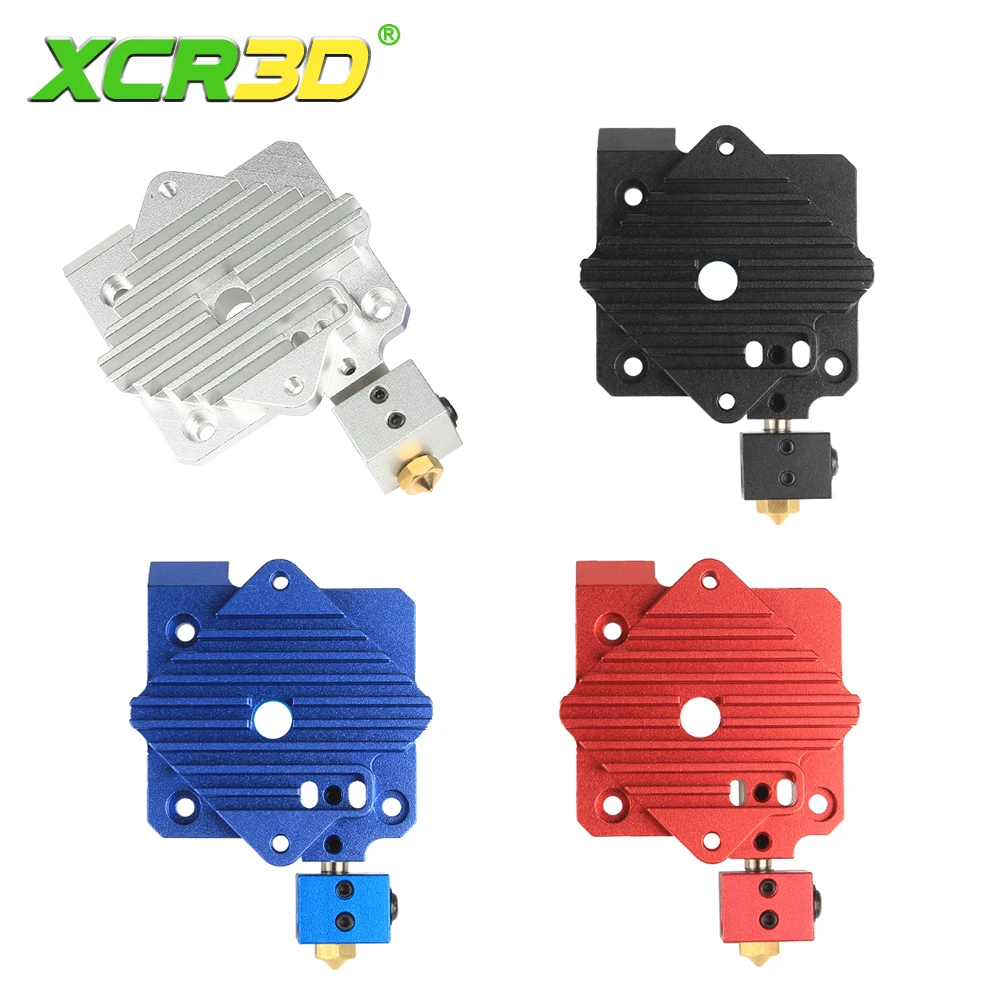 XCR3D części drukarki Titan Aero aluminiowy Radiator blok chłodzenia V6 titan wytłaczarki krótki zasięg Hotend 1.75mm Radiator 1pc