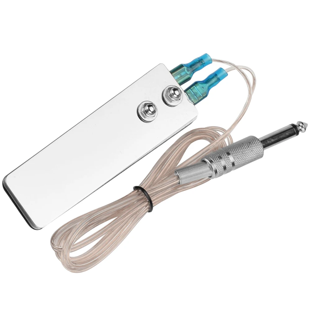 

1pc Rectangular 1.4m Silicone Stainless Steel Tattoo Foot Pedal White Switch Plug for Machine Accessories Footswitch
