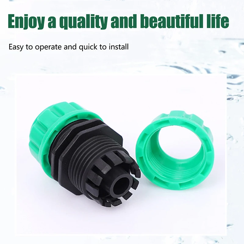 Garden Watering Hose Plastic Quick Connector Double Male Coupling Joint Adapter Extender