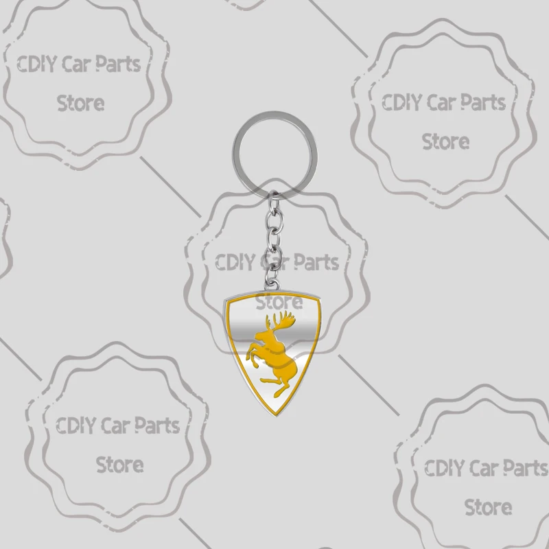 Moose Test Logo Emblem Metal Car KeyChain Key Chain Keyring Key Ring For XC60 XC90 XC40 V60 S40 S60 XC70 V90 V70 R Design image 3