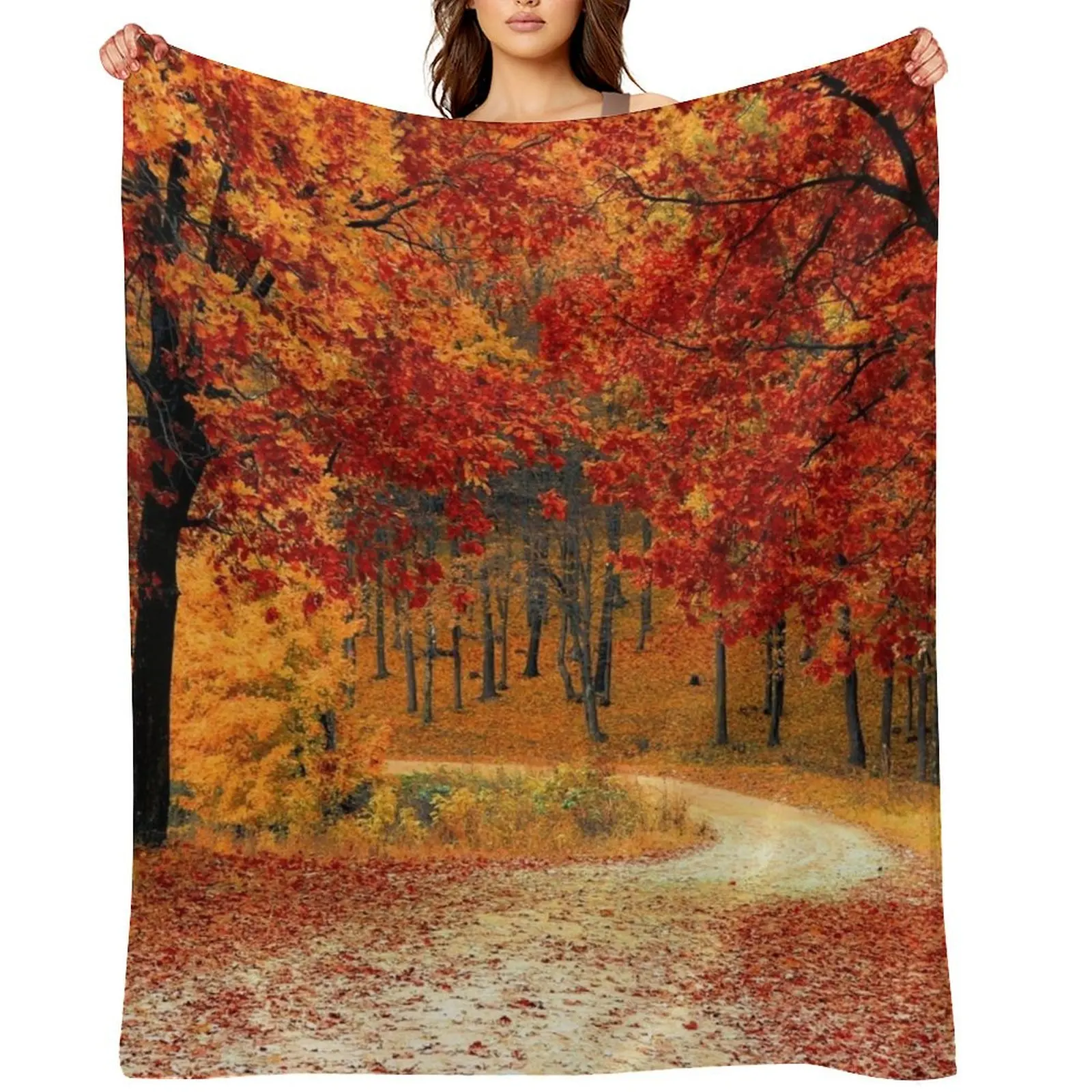 

Vermont Autumn Throw Blanket Hair anime warm for winter Sofa Blankets