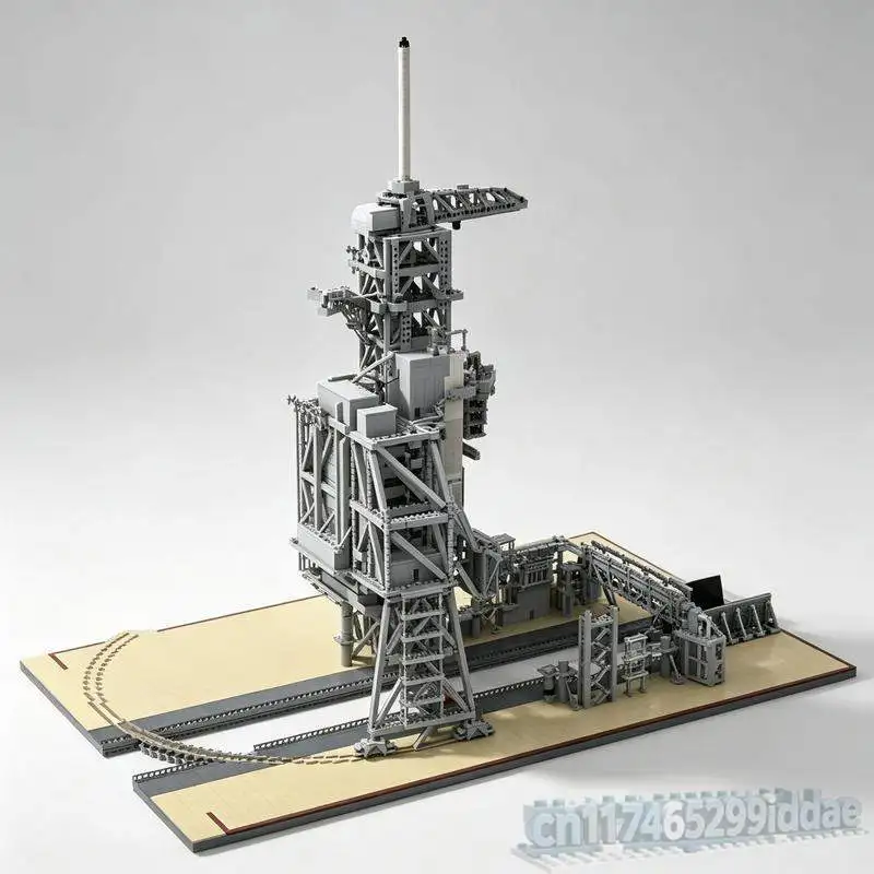 14772PCS Space Launch Complex Building Blocks Rocket Platform Architecture Model DIY Assembly Creative Science Collection Gift
