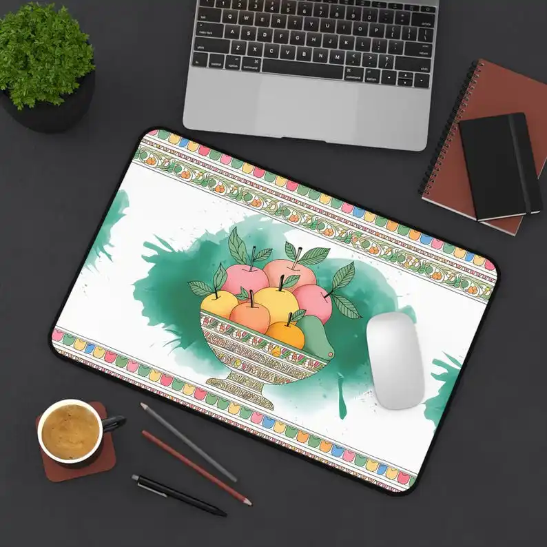 Fruit Bowl Mouse Pad, Non-slip and Waterproof Mouse Pad, Office Gaming Desk Decoration Mat, The Perfect Gift for Friends.