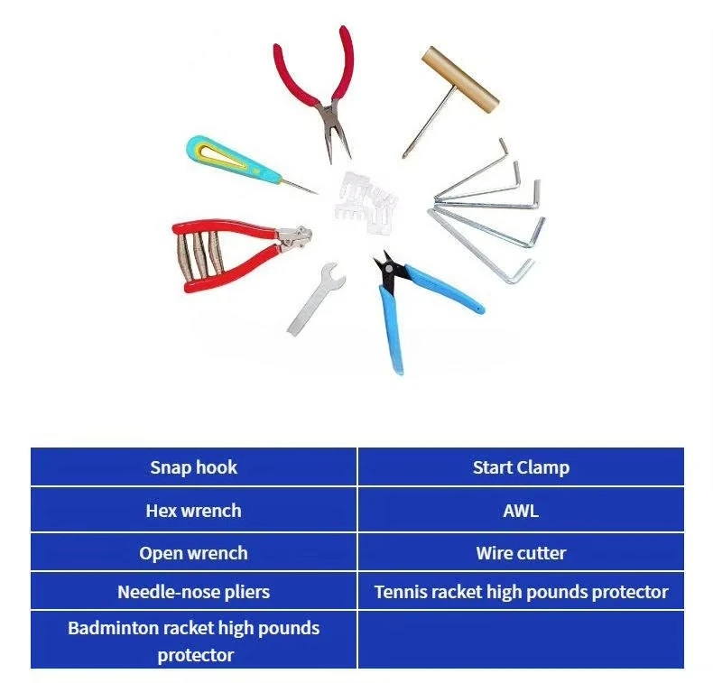 Quick Shipment Professional Racket Stringing Equipment Tennis Badminton Stand Stringing Machine with Clamp