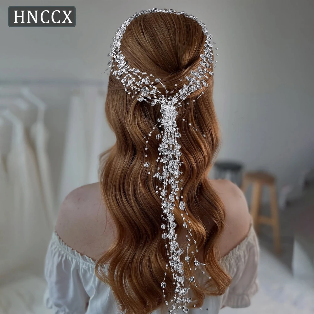 Youlapan estilo boêmio cristal cabelo videira atmosfera enfeites de cabelo de noiva popular feminino cocar meninas fotografia adereços hp538