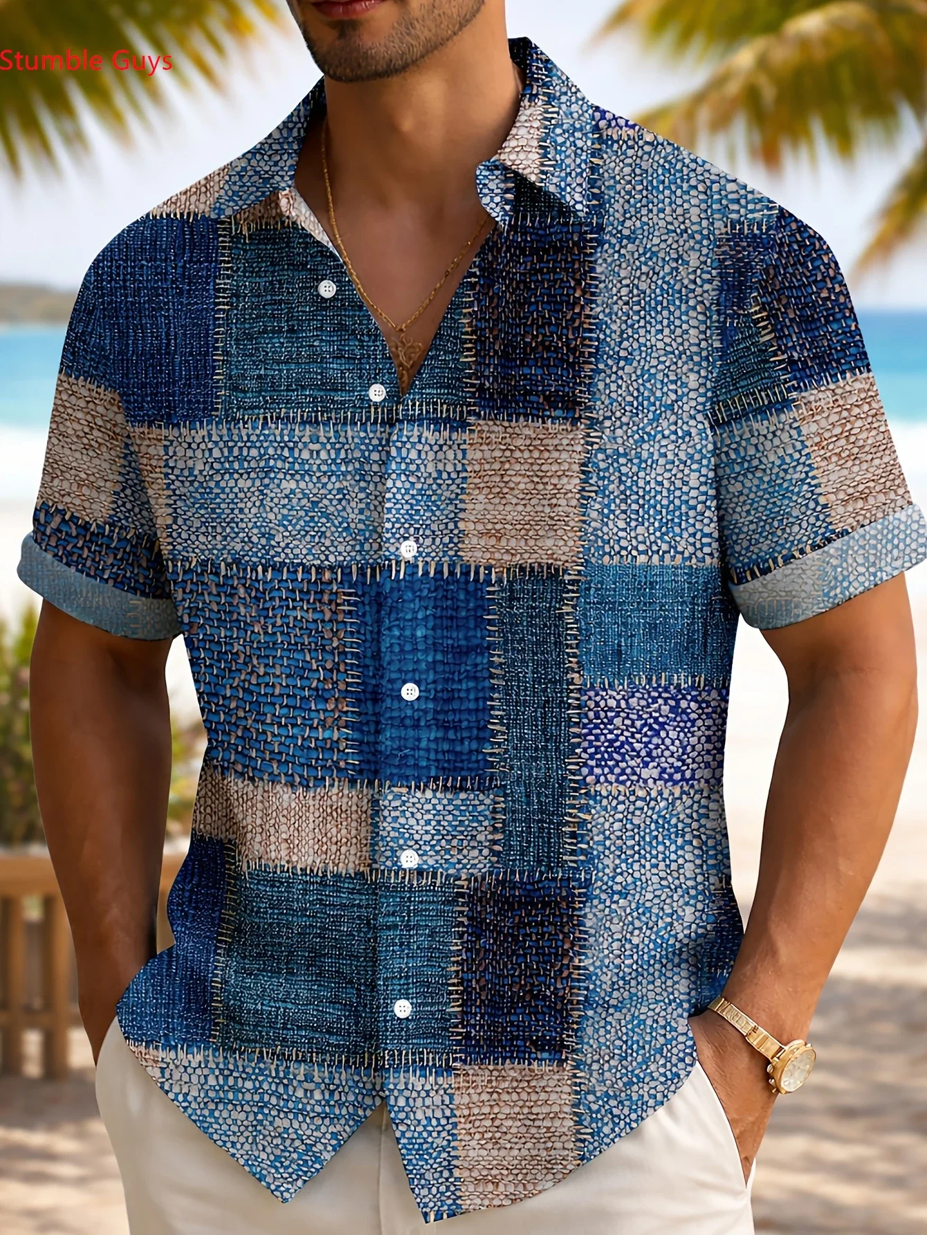 

Men's Hawaiian Shirt 2026 Summer Collection Casual Man Women Short Sleeve Vibrant Beach Party Print Fashion Tops