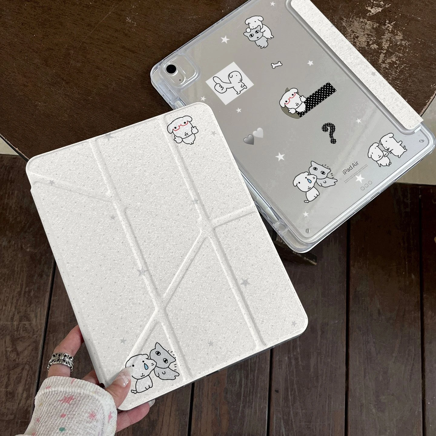 KPuppy New Tablet Case For iPad Pro 11 12.9in 13 15 M1 M3 M4 9.7 10.2 5/6th 7/8/9 10 11th MINI Air 5 6 7 Trifold Case