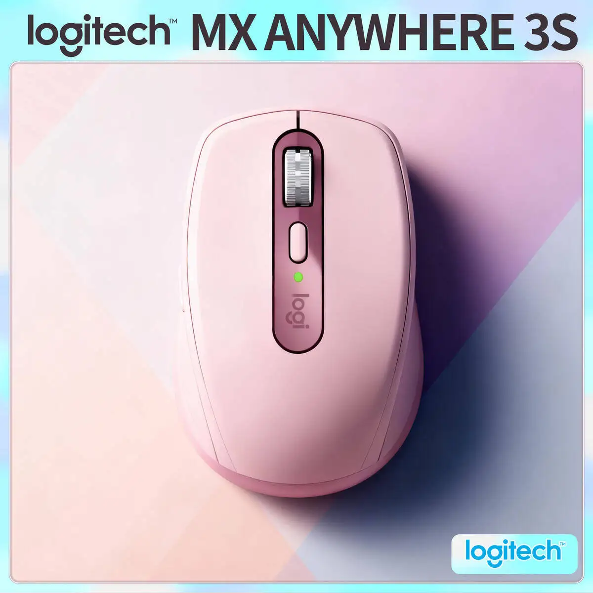 

Компактная мышь Logitech MX Anywhere 3S, эргономичный дизайн, перезаряжаемая, с быстрым прокруткой для портативных ПК Mac